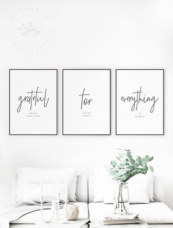Grateful for Everything Printable Quote Gratitude Quotes | Etsy