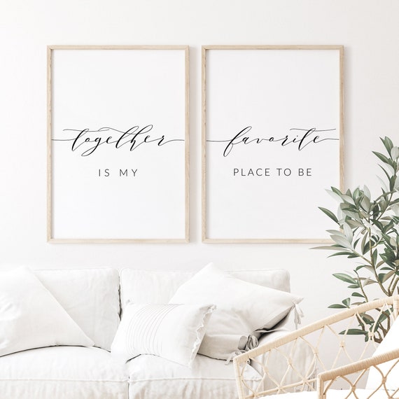 Together is My Favorite Place to Be Printable Quote Art - Etsy