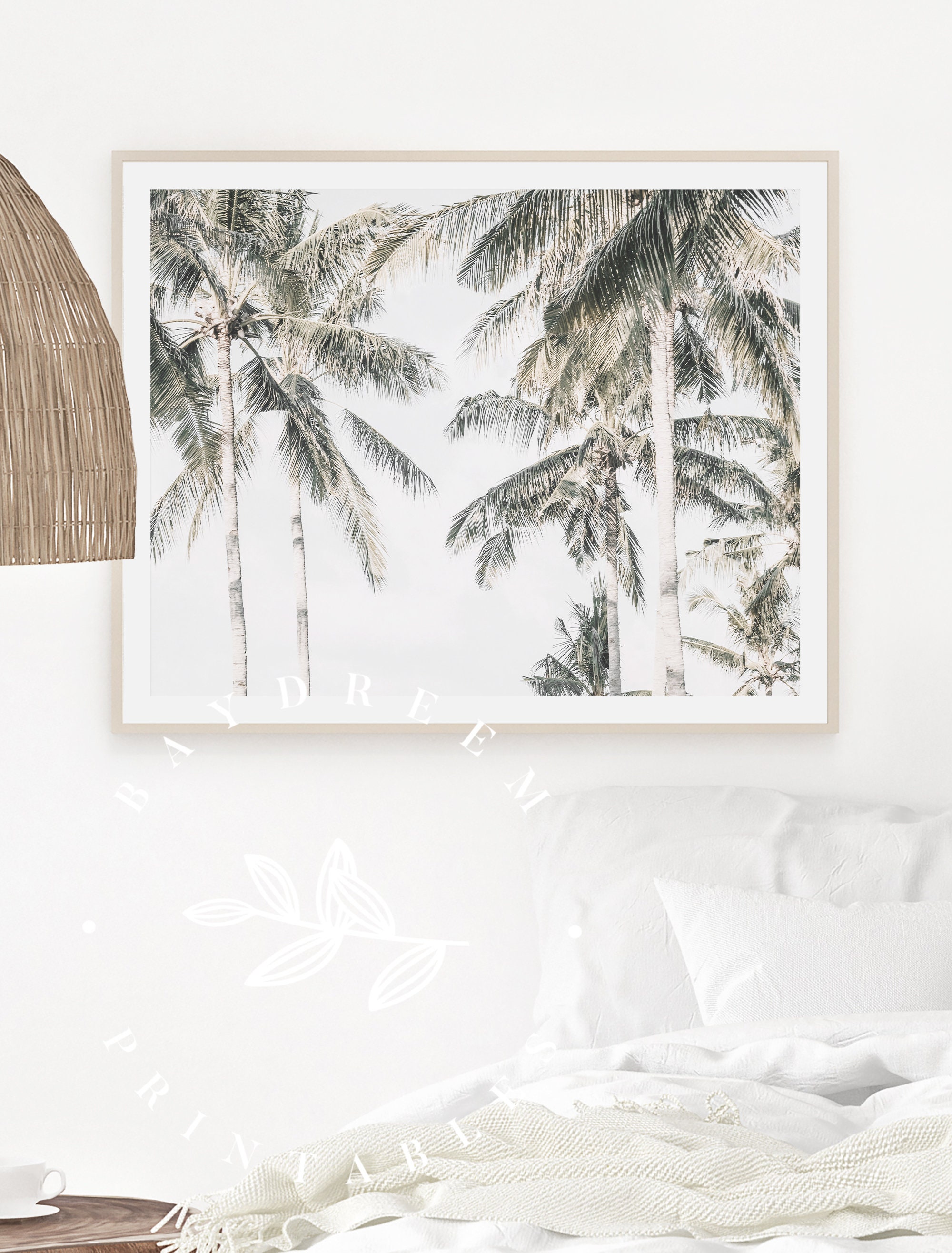 Palm Trees Printable Summer Wall Art Palm Trees Digital - Etsy