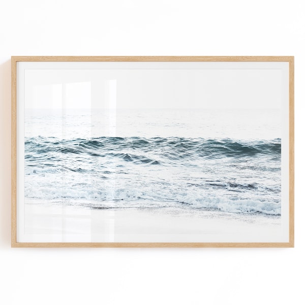 Beach Print Digital Download - Ocean Photography - Coastal Decor - Beach Wall Art - Ocean Printable - Beach Prints Download - Ocean Waves