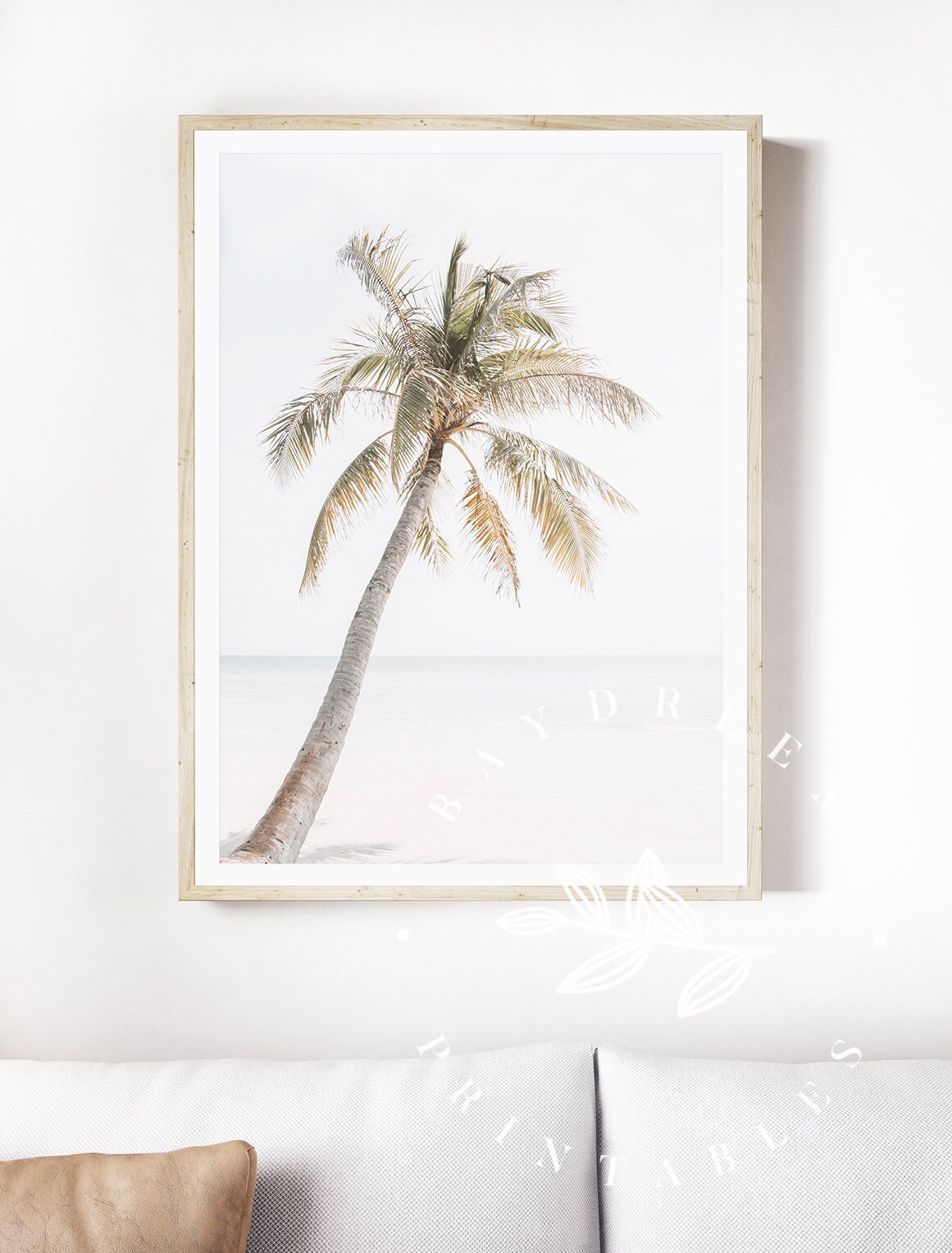 Palm Tree Print Tropical Beach Wall Art Palm Tree Printable - Etsy