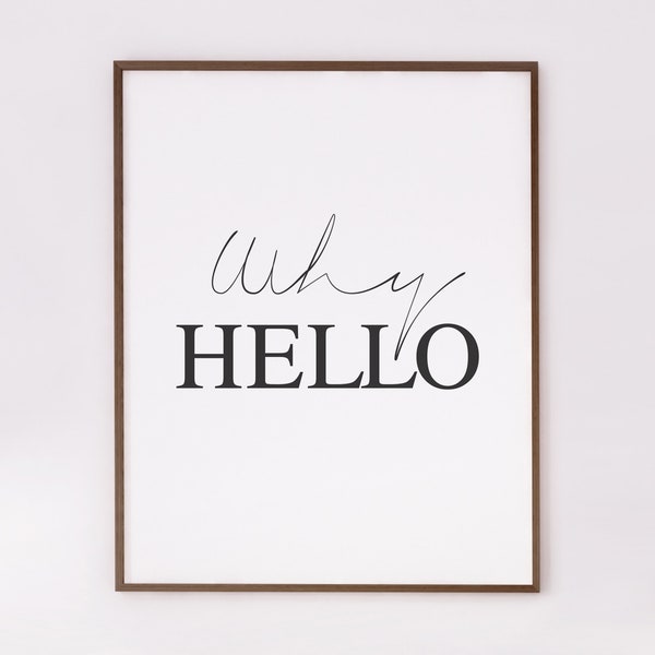 Why Hello Print Etsy