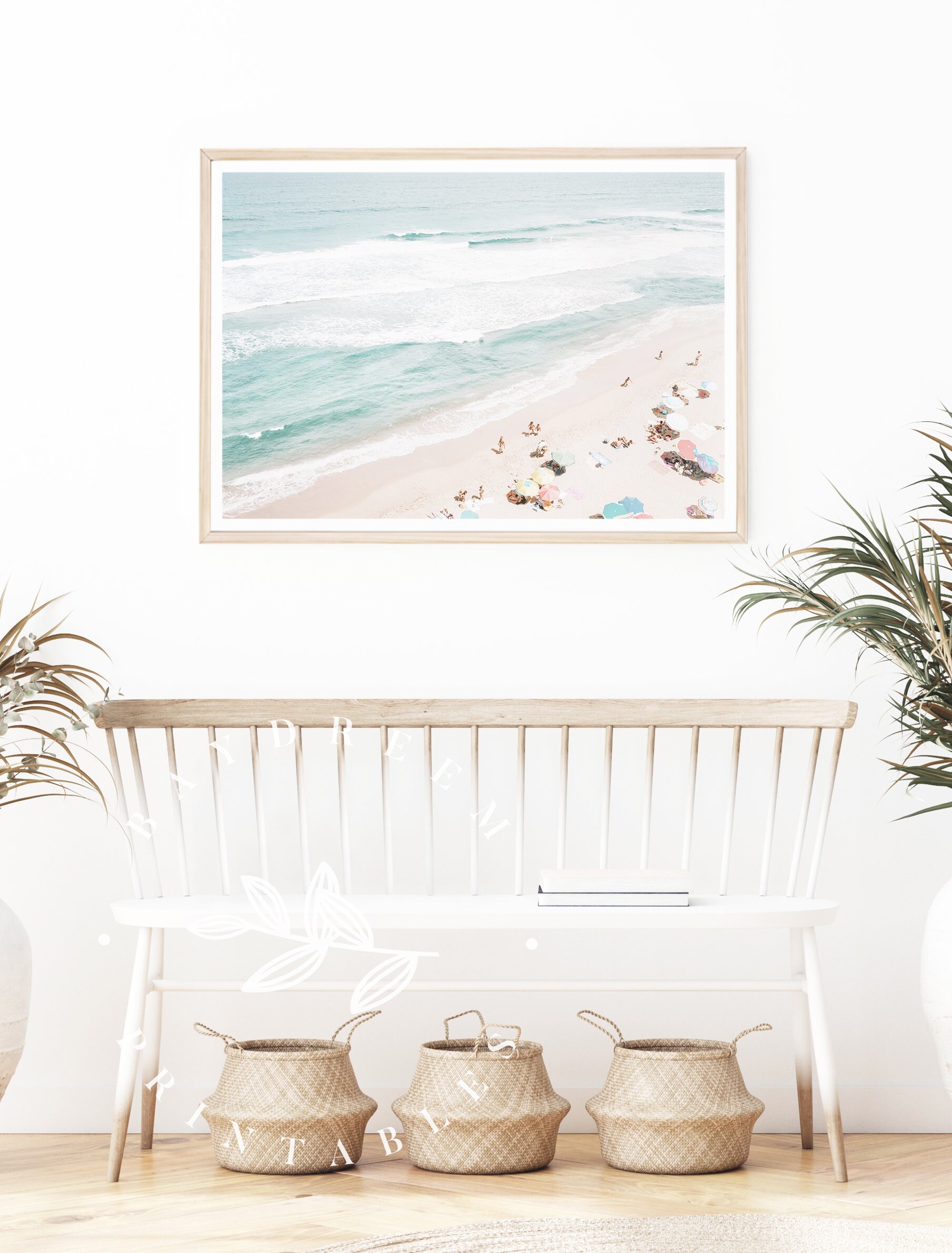 Coastal Wall Art Beach Umbrella Print Summer Printable Etsy Australia