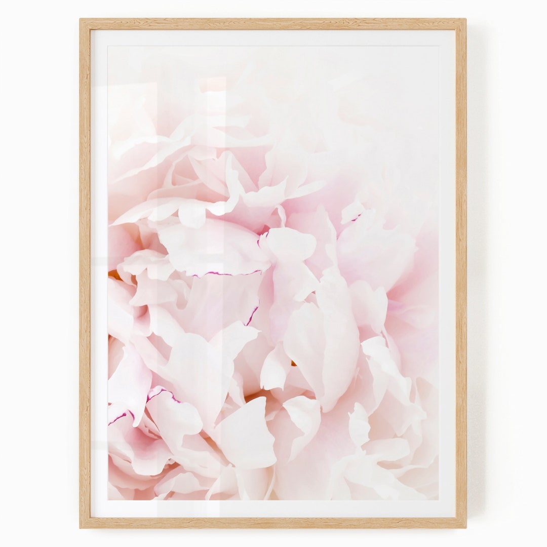 Flower Printable Art - Peony Print Digital Download - Pink Flower Wall ...