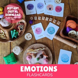 Flashcards sur les émotions | Imprimable | Éducatif | Ressources pédagogiques Enseignement | Enfants | EYFS | Préscolaire | École à la maison | Enfants | Télécharger