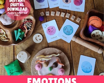 Tarjetas de memoria sobre emociones / Imprimibles / Educativas / Recursos de aprendizaje / Enseñanza / Infantil / EYFS / Preescolar / Educación en casa / Niños / Descargar