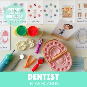 Karty do odgrywania ról dentysty | EYFS | SEN | Edukacja domowa | Odgrywanie ról dramatycznych | Wyobraźnia | Nauka zdrowych zębów | Zasoby Nauka