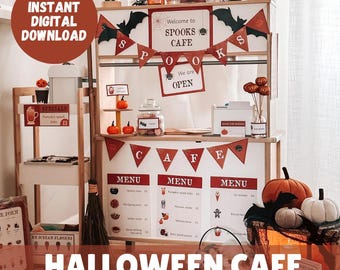 Halloween dramatic role play cafe | digital | download | printable