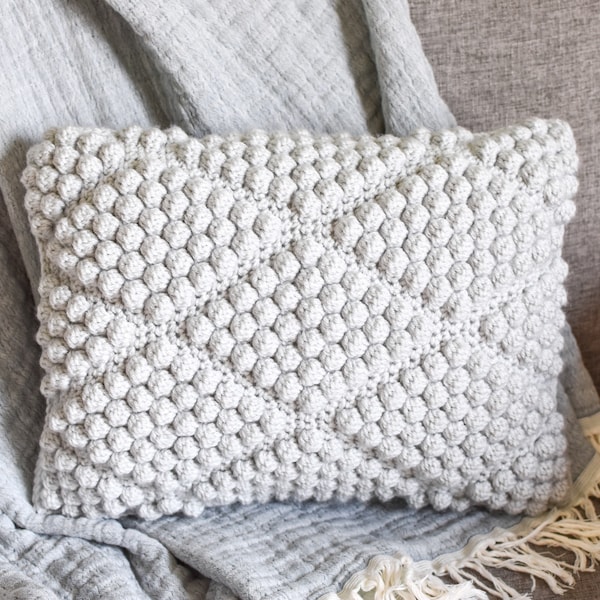 Crochet Throw Pillow Etsy