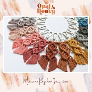 Steg för steg makraményckelrings-DIY-mönster för nybörjare bild 2