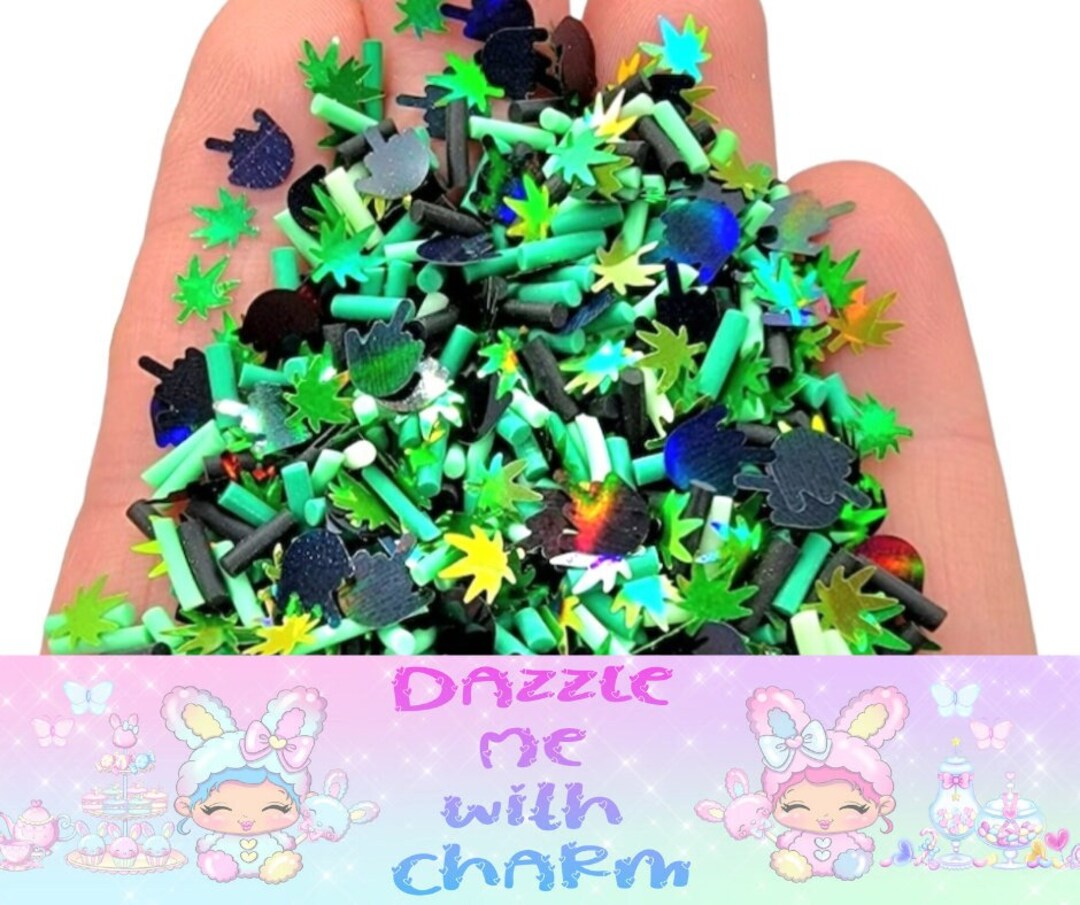 Pot Leaf Confetti Middle Finger Confetti 420 Green Polymer - Etsy