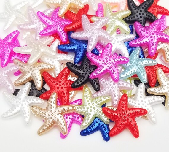 5pcs Cute Glitter Fish Resin Flatback Cabochons Embellishment Decoden Craft