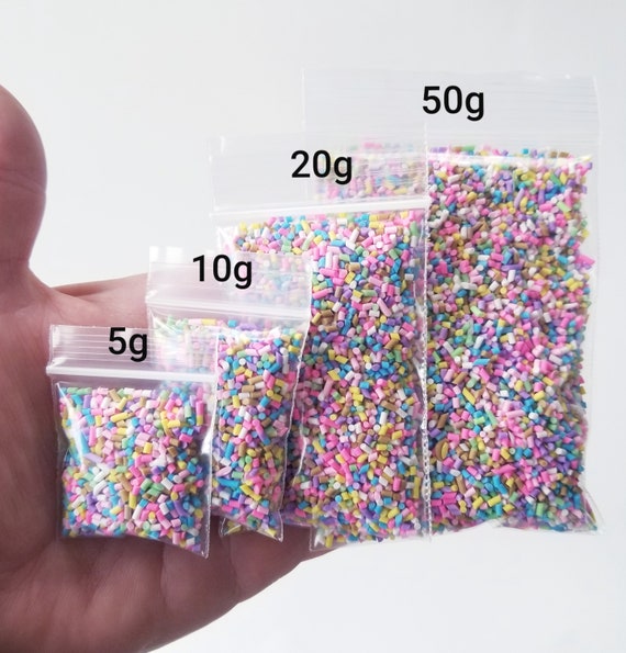 Chocolate chip clay sprinkles candy dot embellishment *choose amount*
