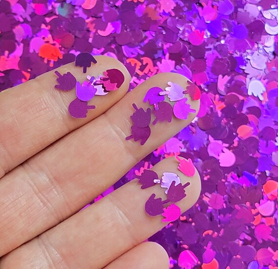 MIDDLE FINGER CONFETTI Glitter Holographic Embellishment - Etsy