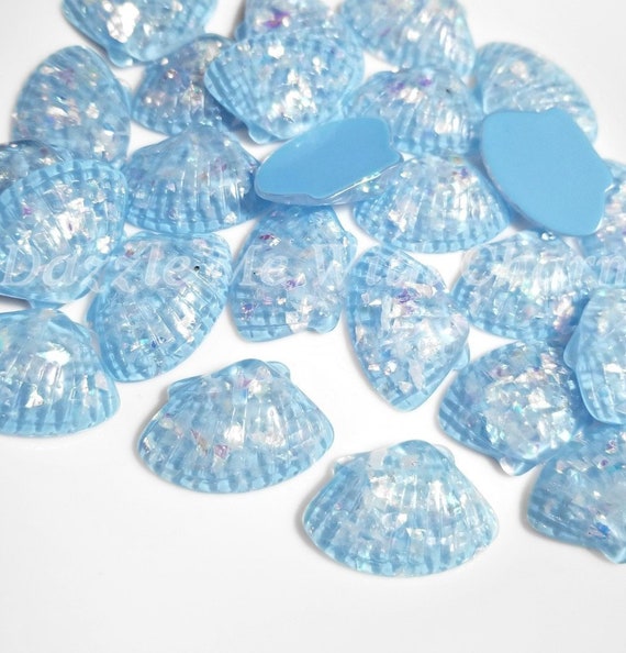 5pcs Glitter Candy Flatback Resin Cabochon Embellishment Scrapbooking Kawaii