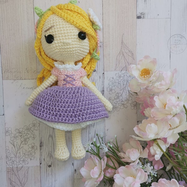 Crochet doll, handmade dolls, Amigurumi doll, Crochet doll, handmade princess doll