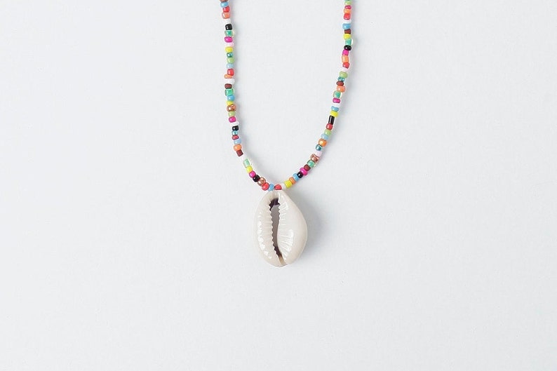 Shell beaded necklace