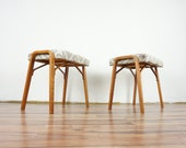 Bentwood stools by Ludvik Volak for Holesov , 1970s