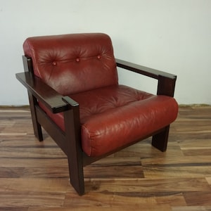 Leren Tsjechoslowaakse fauteuils