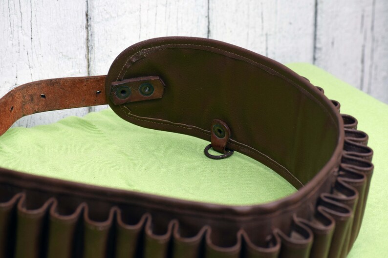 Leather Hunting Belt Vintage Hunting Bandolier Leather Etsy