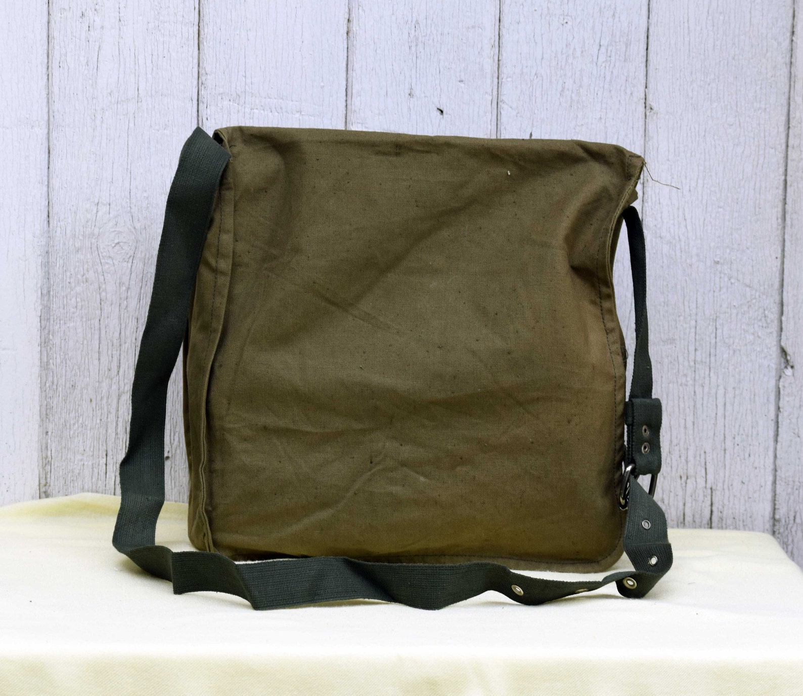 Military Shoulder Bag Canvas Bag Vintage Army Canvas Bag Etsy