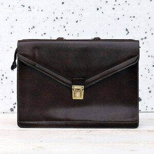 Bolsa de negocios de cuero Vintage marrón, bandolera, organizador de bolsa, abogado cartera, bolso de cuero de maestro, caja del ordenador portátil, bolso Retro