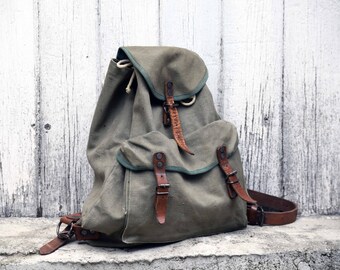 Canvas Rucksack - Etsy