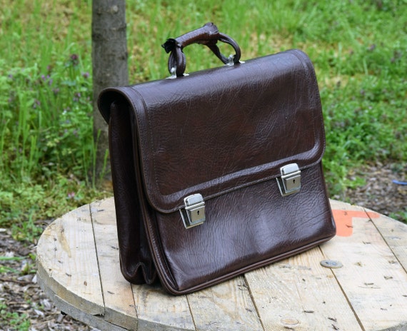 Dokumententasche, Umhängetasche, Vintage Handtasche, Tasche aus