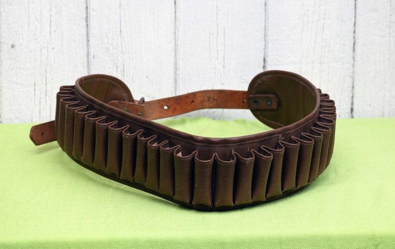 Leather Hunting Belt Vintage Hunting Bandolier Leather Etsy