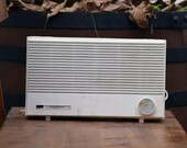 Vitgage radio point, Old point speaker, Radio speaker, Retro radio, Old cable radio, Retro radio speaker, White radio point, Wall radio