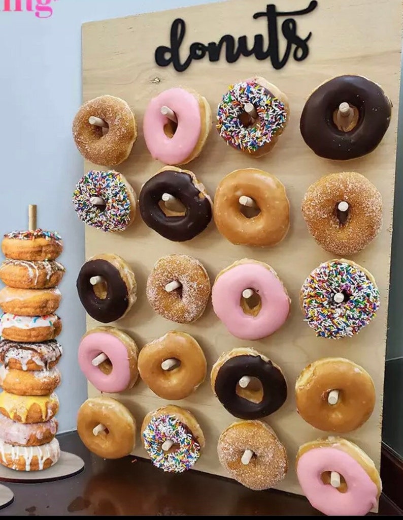 Donut wall party donut wall wooden donut wall Etsy