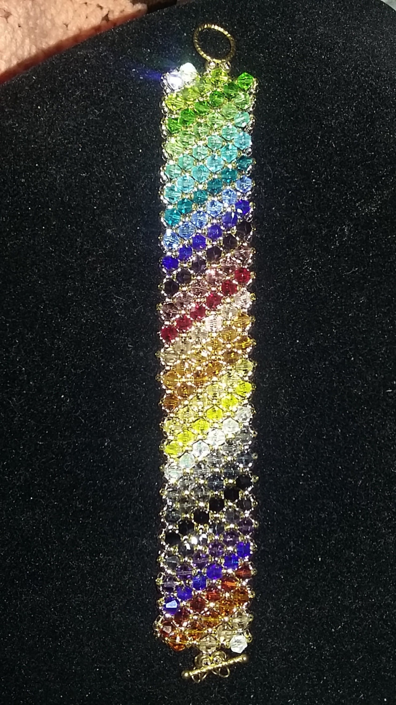 Crystal Rainbow Bracelet Etsy