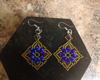 Genuine austrian crystal beaded earrings