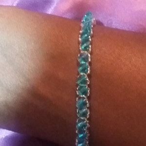 Genuine Austrian crystal tennis bracelet