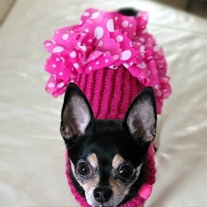 Dog sweater, cute dog sweater, hand knitted, chihuahua, yorkie, puppy, small dog, warm pet sweater, cold wear for dogs