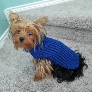 Dog sweater, cute dog sweater, hand knitted, chihuahua, yorkie, puppy, small dog, warm pet sweater, cold wear for dogs