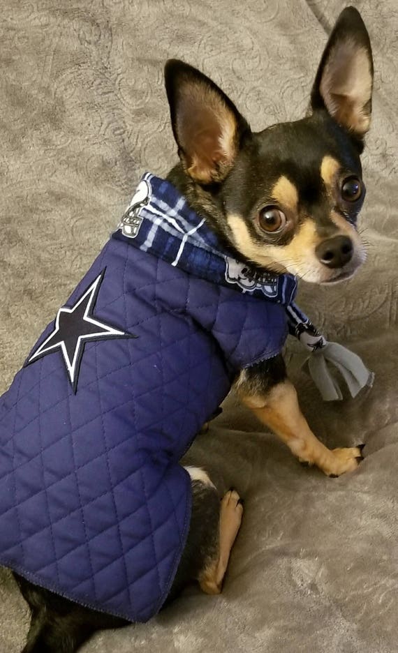 dallas cowboys dog jacket