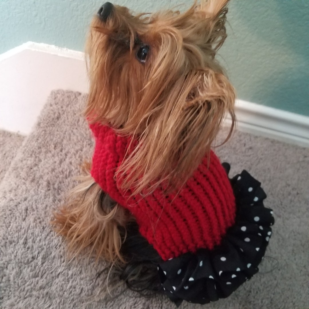 Dog Sweater Cute Dog Sweater Hand Knitted Chihuahua Etsy
