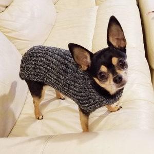 Dog sweater, cute dog or cat sweater, hand knitted, chihuahua, yorkie, puppy, small dog, warm pet sweater, cold wear for dogs