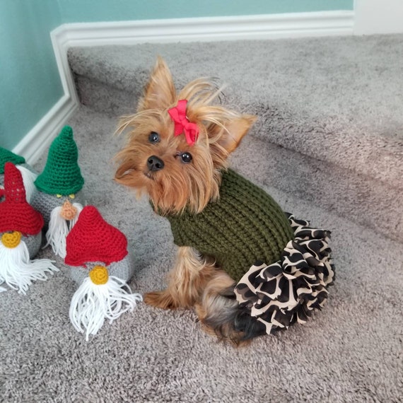 Dog Sweater, Cute Dog Sweater, Hand Knitted, Chihuahua, Yorkie