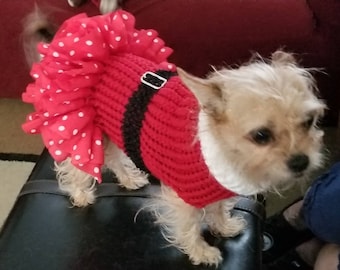 mrs santa claus dog costume