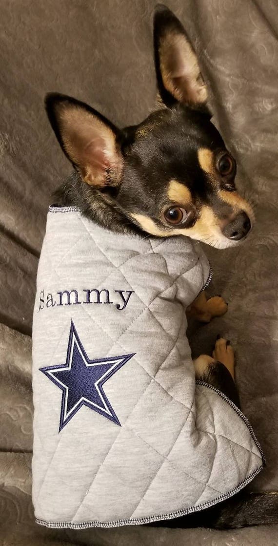 Perro abrigo de lana de los Dallas Cowboys