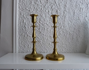 Vintage Brass Candlestick Holders