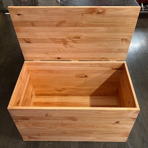 Unfinished wood blanket chest sale