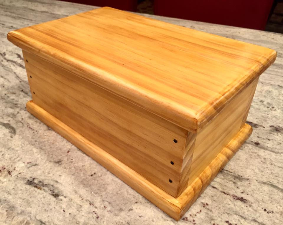 Wooden pine storage box. Made to order and handmade. Etsy