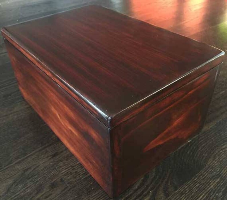 Handmade beautiful premium pine storage box with hinged lid. Etsy