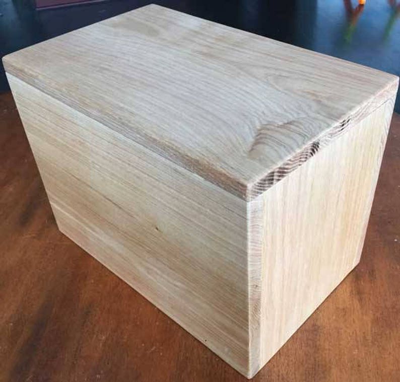 Beautiful premium pine storage box with hinged lid. Custom Etsy