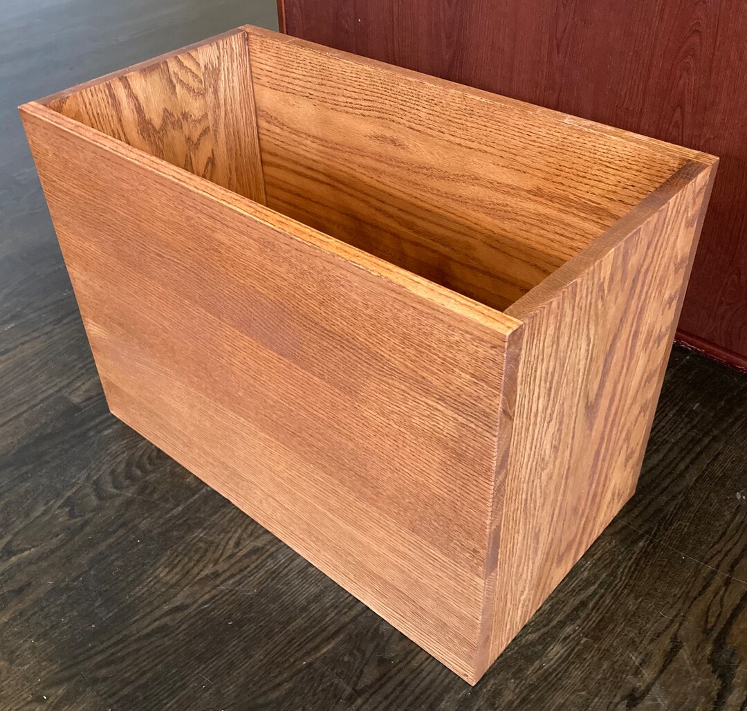 Custom Solid Oak Open Top Storage Bin. Contact Me for Custom Sizes
