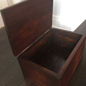 Custom handmade keepsake memory box. Solid pine. Contact me for custom sizes, engravings, stain colors and more. For jewelry, memories, etc.