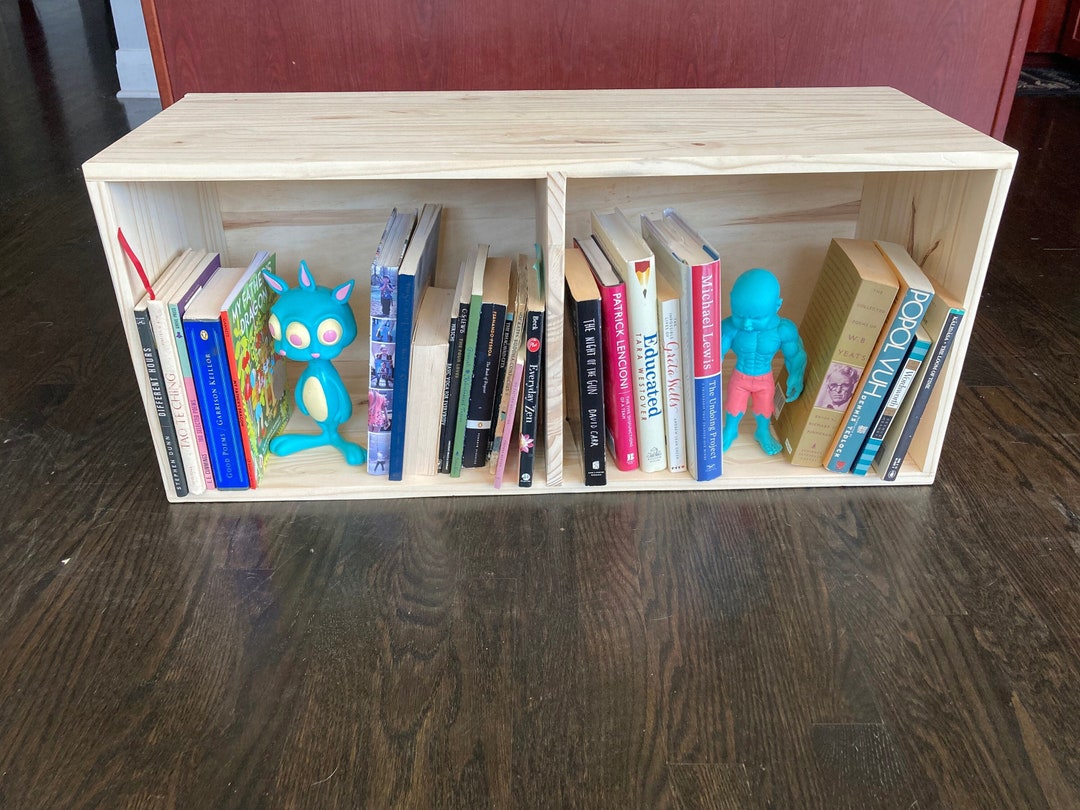 Custom Made Solid Pine Shelving Unit With Divided Sections. Contact Me